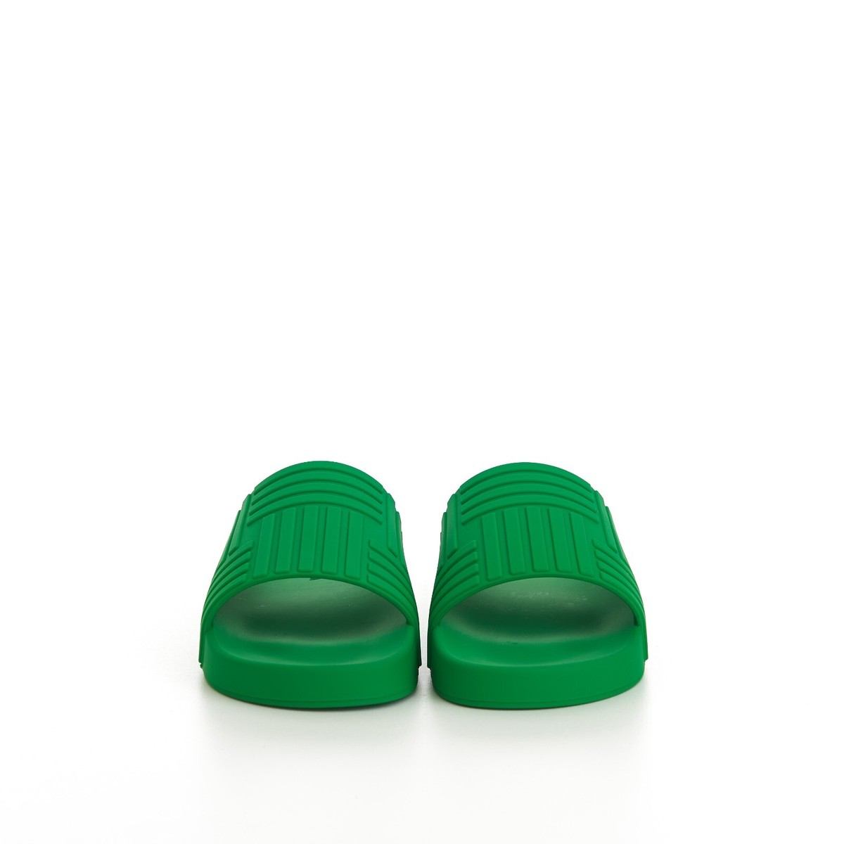 BOTTEGA VENETA 520$ Slide Sandals - Parakeet Green