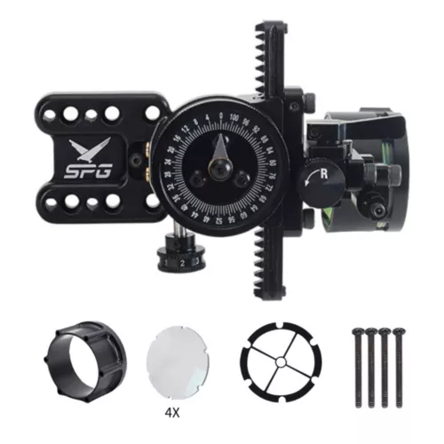 Compound Bow 1 Pin Sight Micro Adjustable Pointer Adaptor Scope Sight 4x 6x 8x - Picture 3 of 21