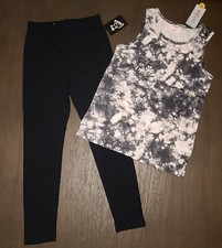 NEW GIRLS LEGGINGS  TANK TOP OUTFIT SIZE M 8