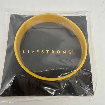 Nike Livestrong Wristband Lance Armstrong Foundation 8” Silicone Yellow  Bracelet