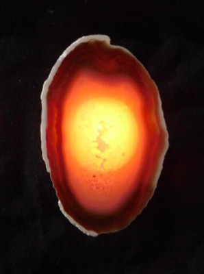 NIGHT LIGHT #24 - Brazilian Agate Stone Slice - Childs Bedroom, Hallway, Kitchen