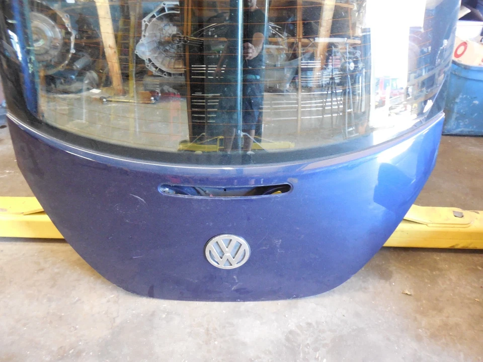 Tapa de panel de vidrio litigado trasero techo rígido Volkswagen Beetle 98-10 azul Foto 2 de 4