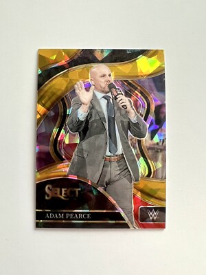 Adam Pearce 2024 Panini Select WWE #218 Ringside Gold Cracked Ice 03 /10 SSP
