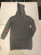 Epic Threads Girls Hoodie Size S Grey Sweater Tunic 4707