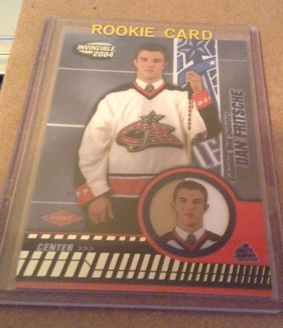 03-04 2003-04 INVINCIBLE DAN FRITSCHE RETAIL ROOKIE RC 108 BLUE JACKETS ...