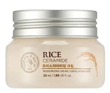 the face shop rice ceramide moisturzing cream 50ml mild nutrtion care