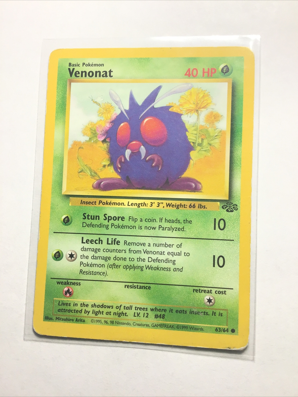 VENONAT - 63/64 - Jungle - Pokemon Card - PL