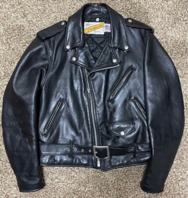 Schott Perfecto Double Leather Riders Jacket Size 40 Made in USA