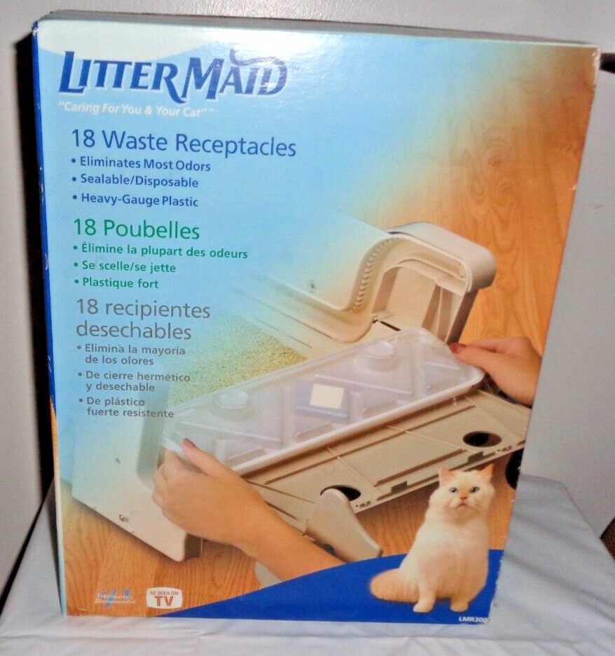 LitterMaid 18 Cat Waste Receptacles LMR300 Unopened Box eBay