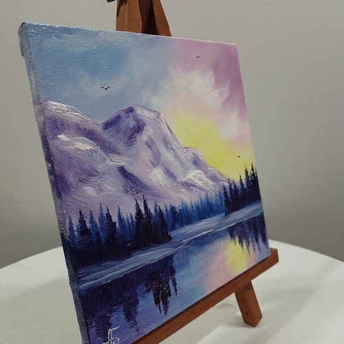 Ukraine Artist Mountain Oil Painting Landscape Original Wall Art Home Decor Gift - Picture 19 of 24