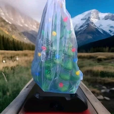 NEW WINTER WONDER LANE 24" NOSTALGIC CHRISTMAS TREE LED BLOW MOLD LIGHT-UP TIMER