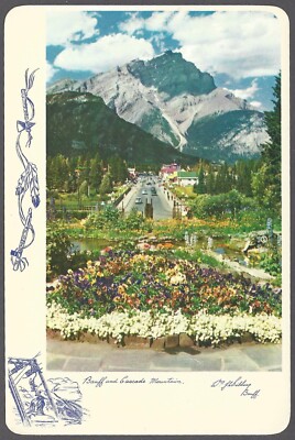 BANFF AND CASCADE MOUNTAIN Postcard Vancouver Canada Card No. B11