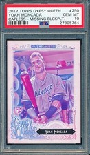 YOAN MONCADA 2017 Topps Gypsy Queen CAPLESS MISSING BLACKPLATE PSA 10 RC Gem 250