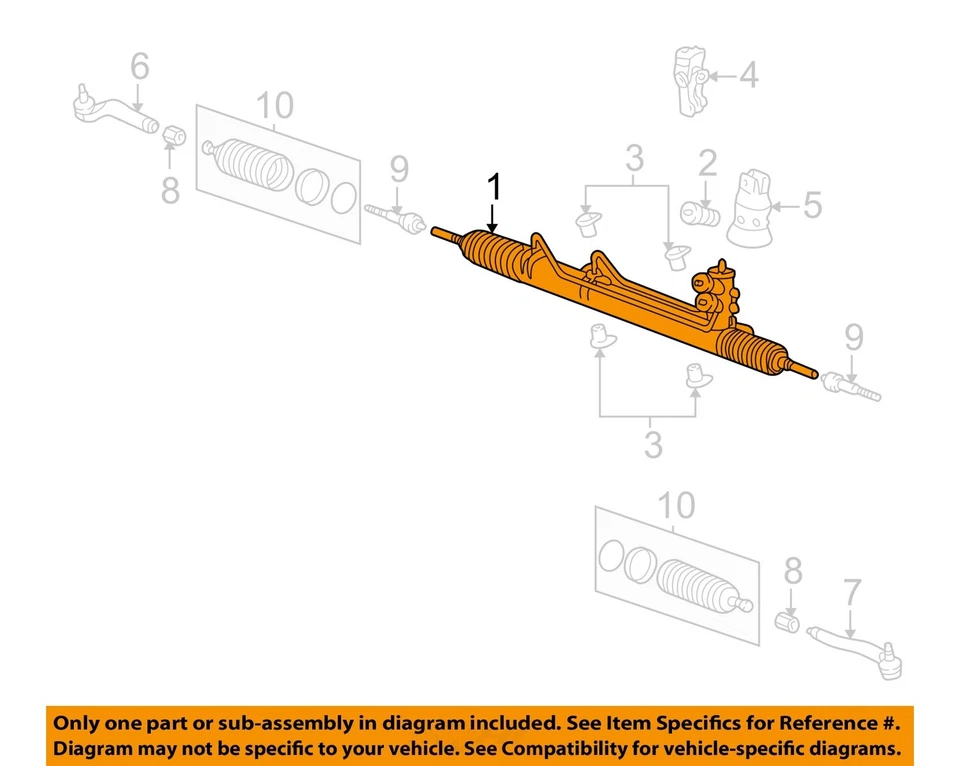 Used Rack and Pinion Assembly fits: 2000 Mercedes-benz Mercedes ml-class 163 Typ - Image 3 of 4