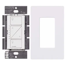 Lutron PD-10NXD-WH Caseta Pro In Wall Dimmer 250W LED With Screw Less Wall Plate