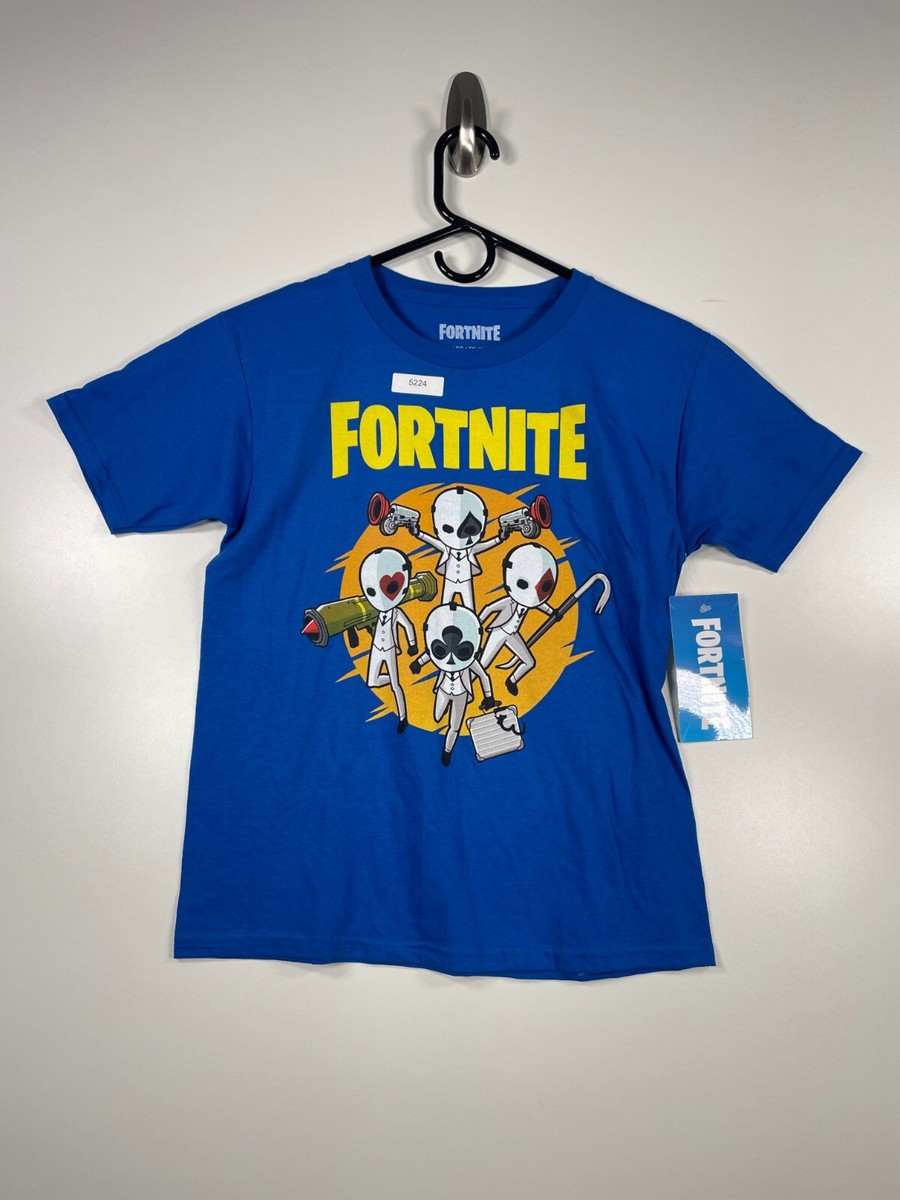 BNWT Fortnite Kids Boys All Suits Battle Royale Wild Cards T Shirt
