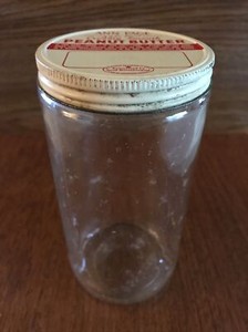 Vintage Ann Page Empty Peanut Butter Jar With Metal Lid - Good Housekeeping