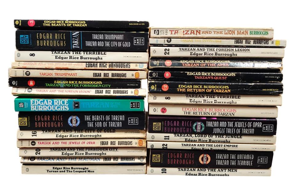 Complete Set Series - Lot of 24 Tarzan books by Edgar Rice Burroughs Jungle Lord - Image 4 of 4
