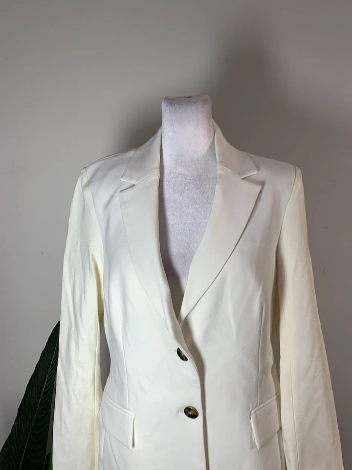 Pearl By Lela Rose WOMENS White Colored Blazer, Size 6 - Imagem 2 de 4
