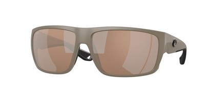 COSTA 6S9129 14 Fly Line Sand Copper Silver Polarized 64 mm Men's Sunglasses