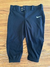 Nike Girls Softball Pants Vapor Select Snap Pocket Black Size Small AV6833-010