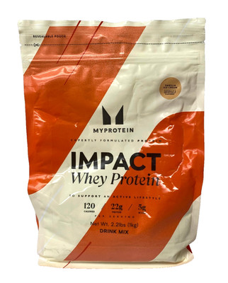 Myprotein Impact Whey Protein Drink Mix  2.2lbs,  Vanilla Ice cream 02/2027
