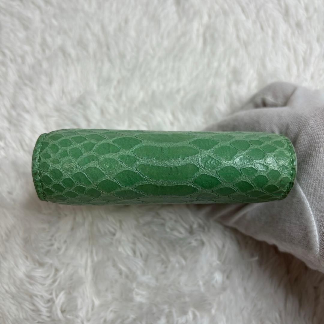 JIMMY CHOO Leather Python Embossed Bifold Wallet - image 6