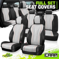 CAAP Driven Touring Series Full Set Seat Covers Cushion for Car SUV Grey/Black