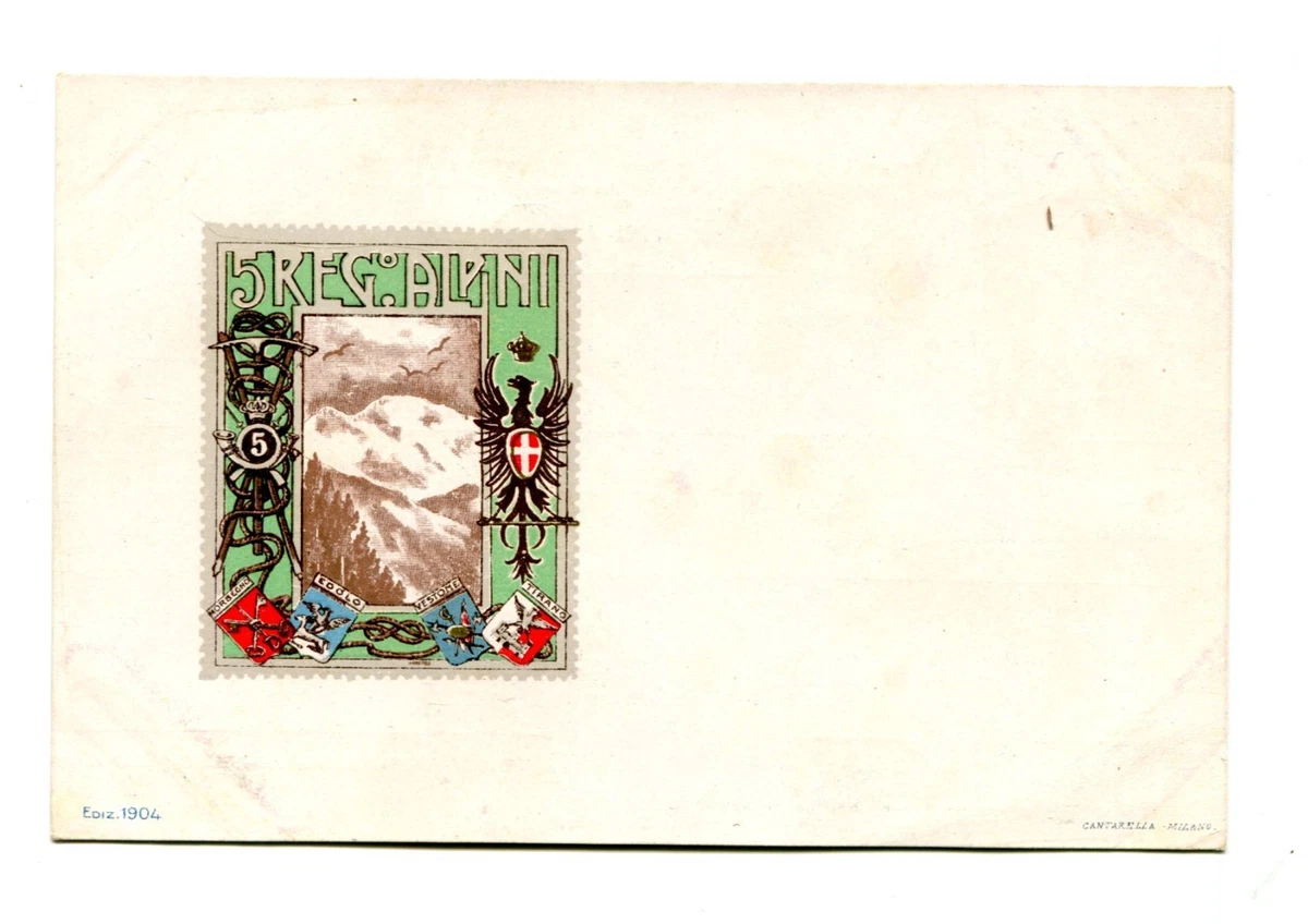 CARTOLINA 6 REGGIMENTO ALPINI BATTAGLIONE MILITARE GUERRA PIÙ SALGO PIÙ VALGO M3