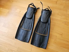 Tilos Mach II Turbo Open Heel Fins Scuba Dive Flippers Size Large