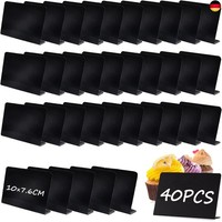 Senenqu 40 StüCk Klein Kreidetafel Zum Beschriften, L-Form Mini Kreidetafeln