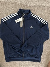 Adidas Men's Essentials 3-Stripes Tricot Track Jacket - Large