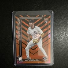 Topps Update 2025 Gage Workman #US118 Detroit Tigers Rookie Orange & Black Foil