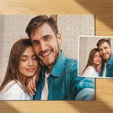 Custom 1000 Piece Jigsaw Puzzle Personalized Couple Photo Custom Valentine Gift