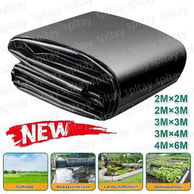 2-6M HDPE Teichfolie 0,5mm Gartenteichfolie Folie UV- und witterungsbeständig DE