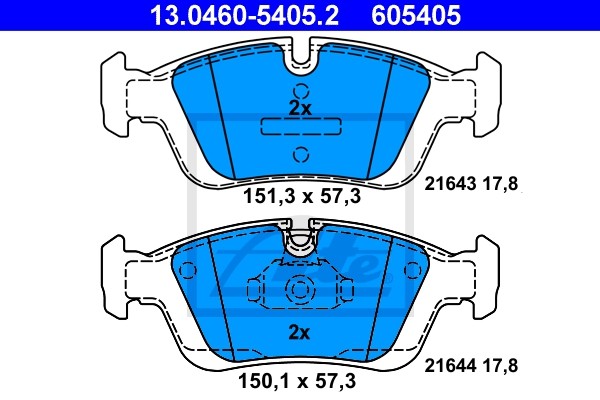 ATE Bremsscheiben Ø286MM + BremsbelÄGe Vorne FÜR BMW 3 Z3 Z4 BMW-image