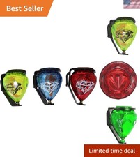 3 Pack Diamante Durable Plastic Spin Tops Metal Tip Made in Mexico - Trompo Mexi