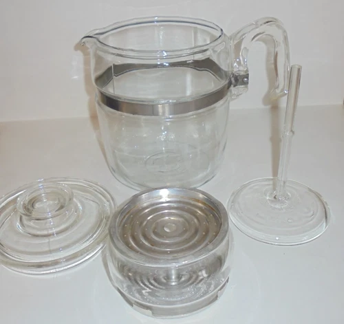 Vintage Pyrex Flameware 7759 B Glass Percolator Coffee Pot 9 Cup Complete
