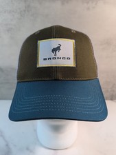 Ford Bronco Snapback Mesh Trucker Hat Teal Khaki
