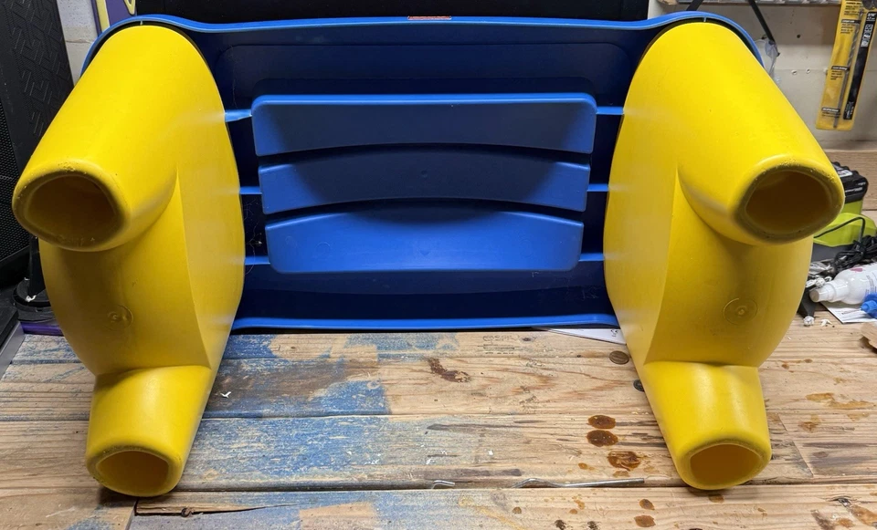 Vintage 1998 LEGO Duplo Lap Desk Building Table w/ Side Storage Bins - Image 4 of 4