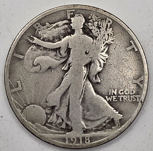 1918-S  *SILVER*  Walking Liberty Half Dollar  GREAT WAY TO BUY SILVER