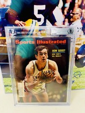 Sports Illustrated BILL BRADLEY March 18 1968 Knicks Signed Beckett Encapsulated