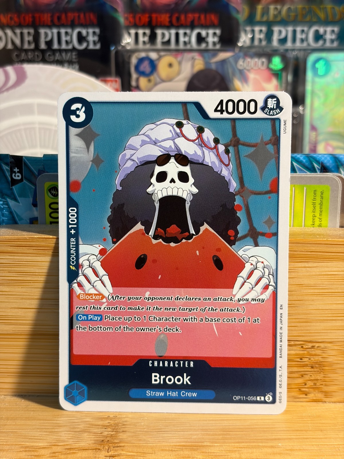 BROOK 056 A Fist of Divine Speed Holo One Piece Card Game LP