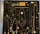 Beautiful Y2K Costume Jewelry Lot Gold & Silver Tone Trifari Brighton Crystals