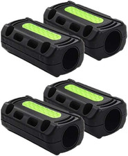 4 Pack Motorcycle Crash Bar Bumper Blocks Protectors with Reflective Strip Prote