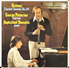 BRAHMS- Clarinet Sonatas Op.120-  PIETERSON/MENUHIN   Philips 9500  784