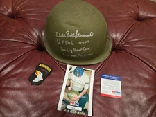 WW2 "Wild Bill" Guarnere Signed Helmet - Band Of Brothers - 101st Airborne - COA