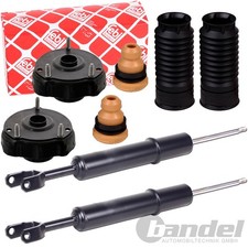 2x GASDRUCK STOßDÄMPFER VORNE + FEBI DOMLAGER für MERCEDES E-KLASSE W211 S211