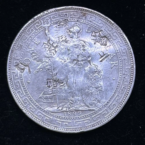 1899 Great Britain Trade Dollar with Chopmarks
