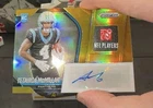 2025 Prizm Tetairoa McMillan Rookie Laundry Tag Patch Auto RPA /10 PANTHERS ROY!